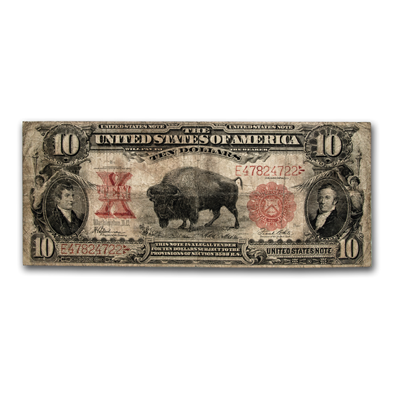 1901 $10 U.S. Note Lewis & Clark/Bison Fine-12 PMG 1901 $10 U.S. Note Lewis & Clark/Bison Fine-12 PMG